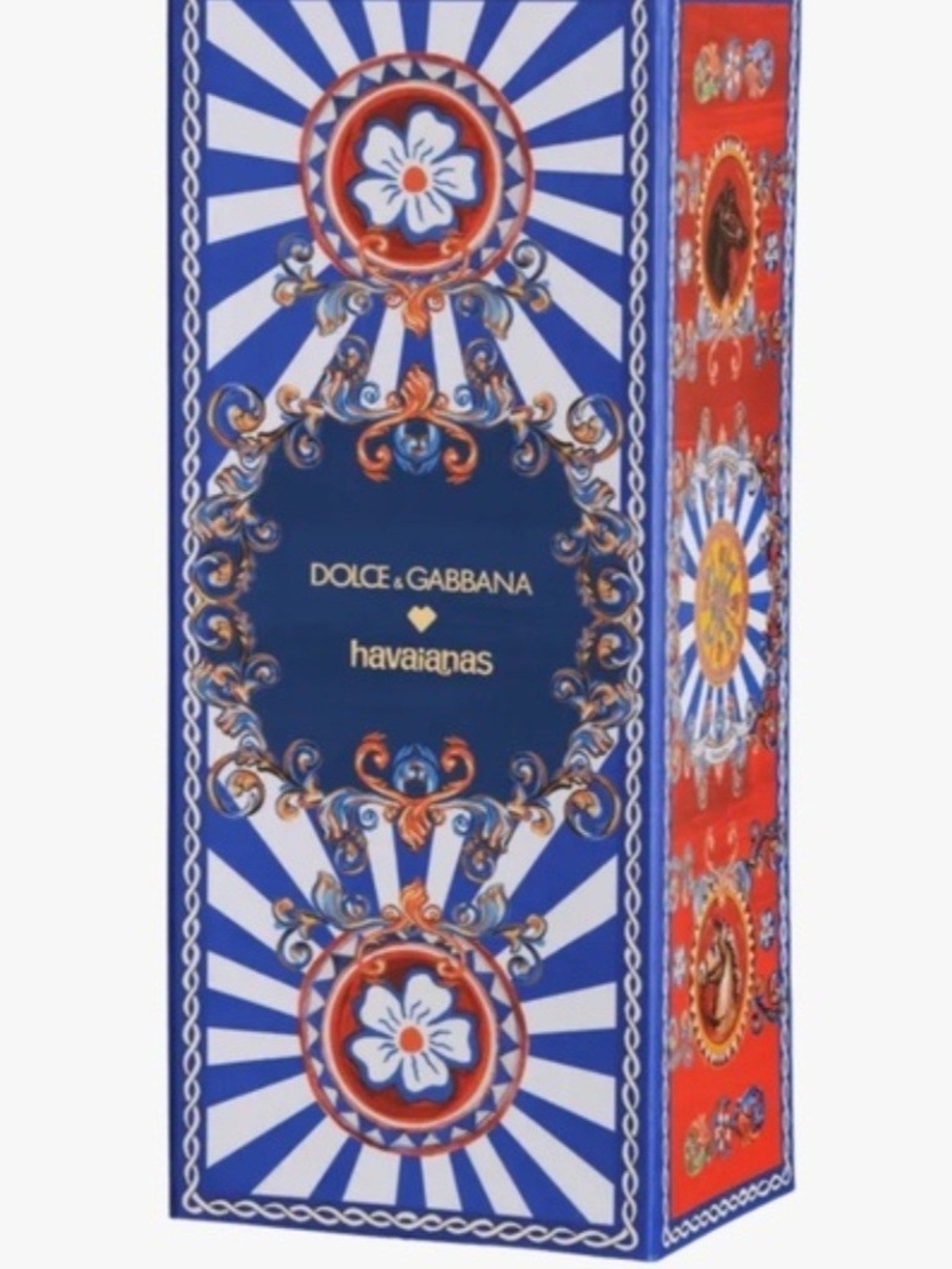 Dolce & Gabanna X Havaianas Caretto Siciliano Thong Sandals Size 10 - Picture 7 of 7
